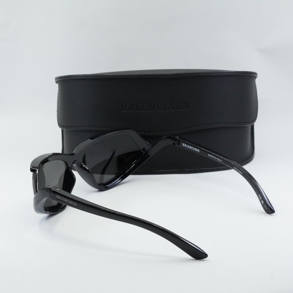FINAL PRICE NEW BALENCIAGA BB0289S 001 BLACK SILVER SUNGLASSES - Picture 6 of 10